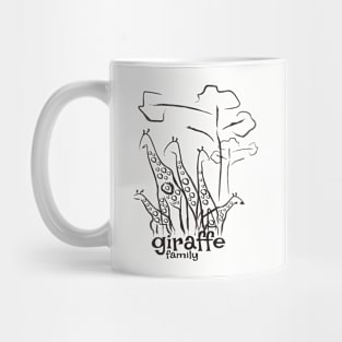 Giraffe family Mug